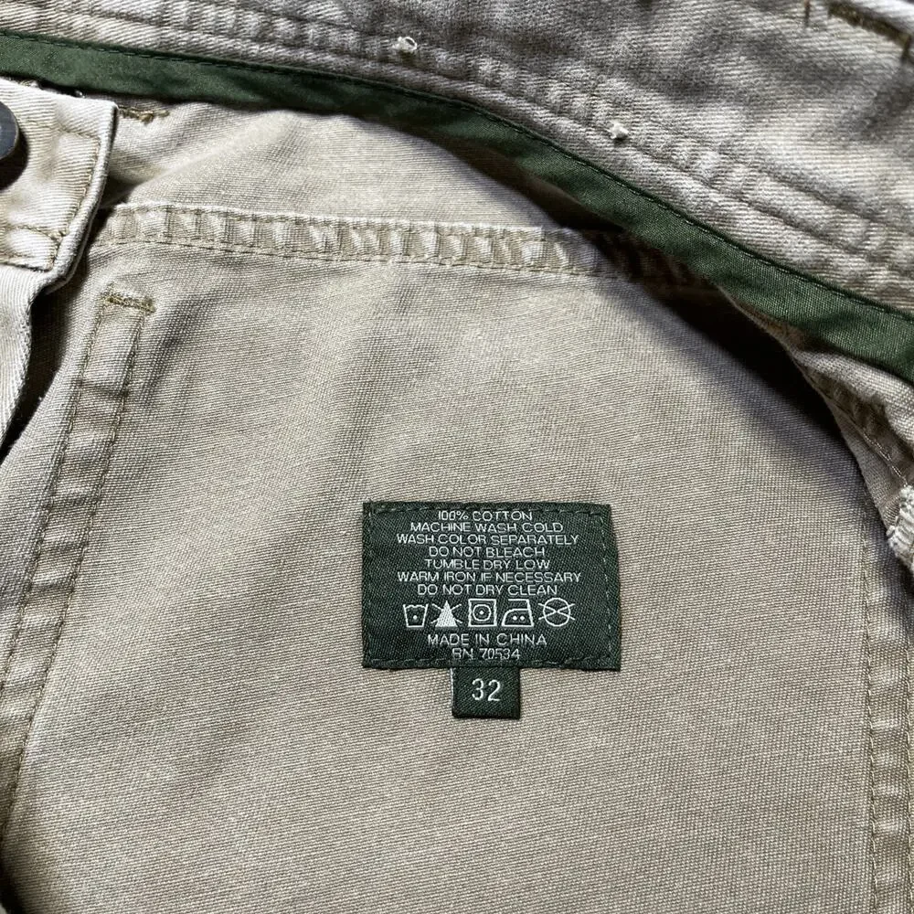 Orvis Double Knee Field Pants Mens 32x29 Beige Articulated Safari Gorpcore EUC